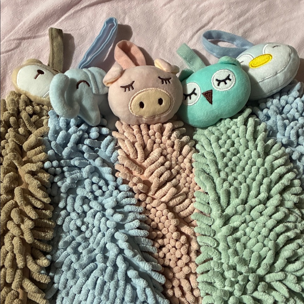 Cute Animal Plush Hand Towels